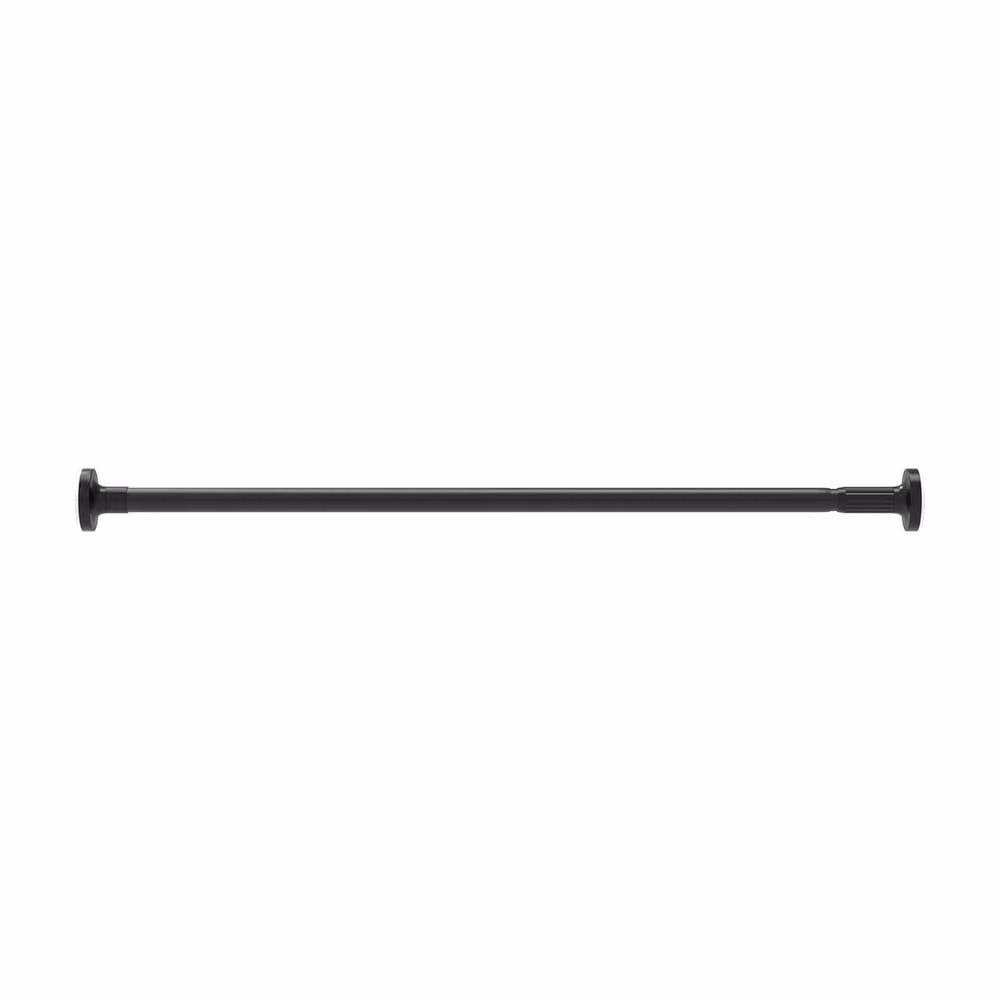 FORGEVIO Extendable Spring Tension Curtain Rod for Voile Nets, Black, 70-120 cm – 2