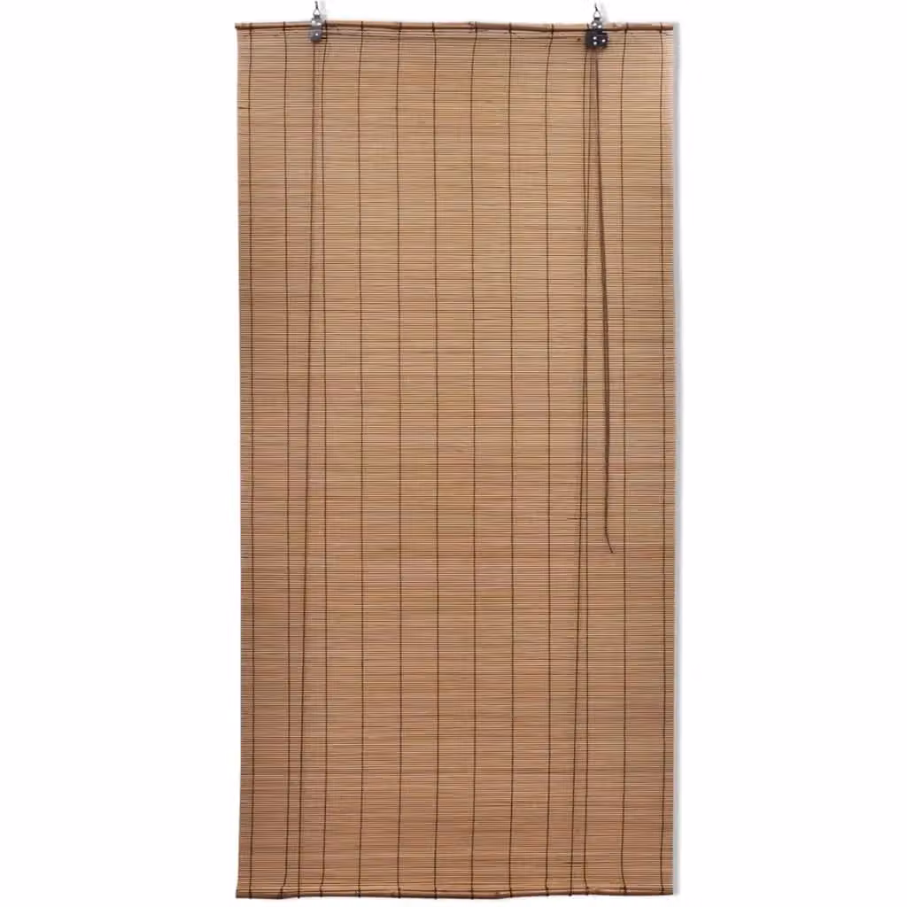 Berkfield Home Bamboo Roller Blind, Brown, W: 100 cm, H: 220 cm – 2
