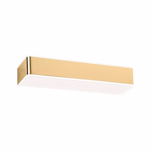 Netlighting Rodan 40cm Modern Up and Down Flush Wall Lamp in Gold and White