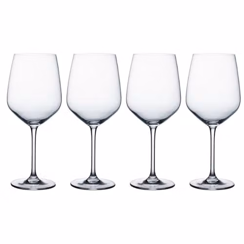 Rayware Ravenhead Kings Set of 4 Transparent Wine Glasses, 630ml per glass – 1