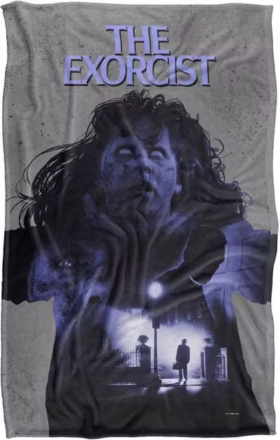 Warner Bros. The Exorcist Regan Collage Poster Super Soft Fleece Throw Blanket, Multicolour, W: 91.0 cm x D: 147.0 cm – 5