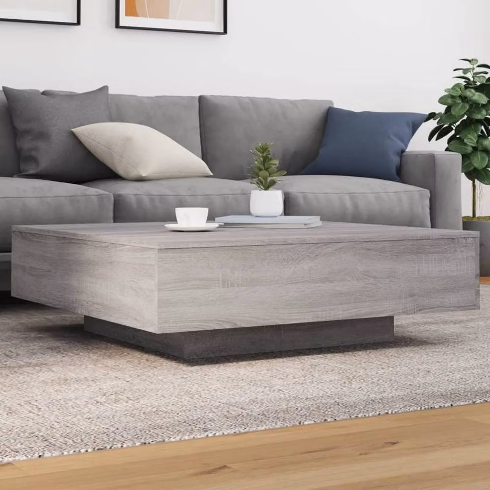 Berkfield Home Grey Sonoma Coffee Table, W/D/H: 100 x 100 x 31 cm – 2