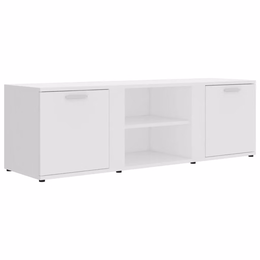 Berkfield Home White TV Cabinet in Engineered Wood W/D/H: 120 x 34 x 37 cm – 2