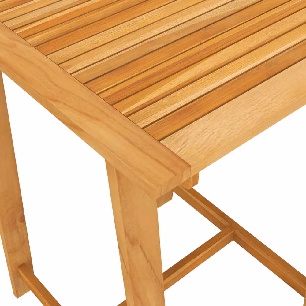 Berkfield Home Brown Solid Acacia Wood Garden Bar Table, W/D/H: 70 x 70 x 104 cm – 2