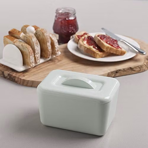 Zeal Melamine Insulated Butter Dish with Lid, Green – 2
