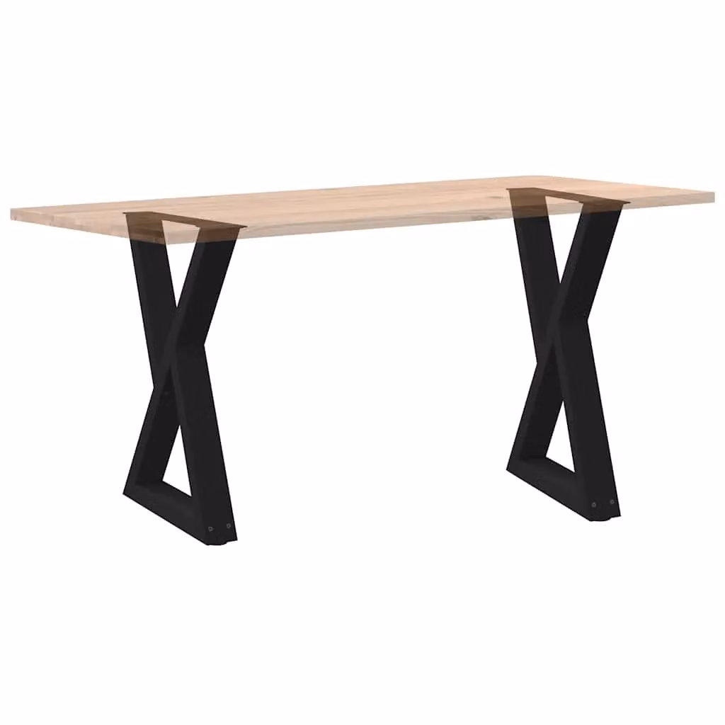 Berkfield Home Dining Table Legs, 2 Pieces, Black Matt Steel, W: 50 cm, H: 72-73.3 cm – 5