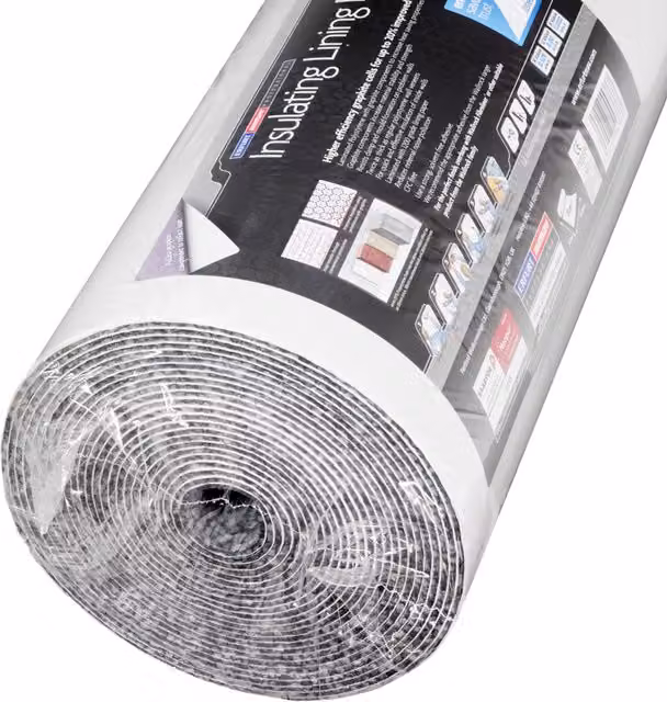 Erfurt Graphite Plus Insulating Lining Paper in Grey – 1