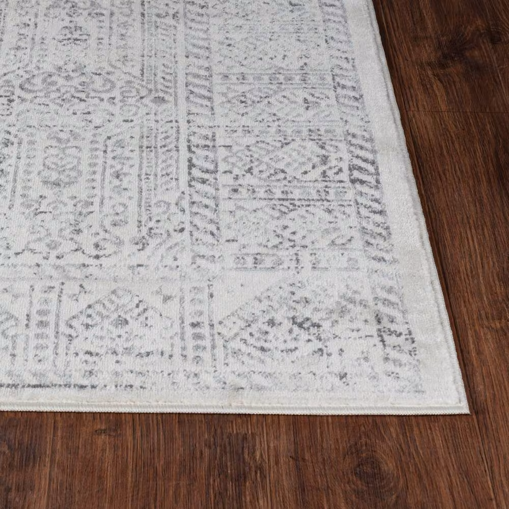 Livabliss Floransa Vintage Traditional Boho Machine Woven Living and Dining Room Rug in Grey, W: 200 cm, D: 275 cm – 3