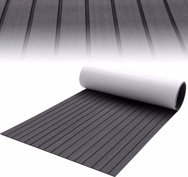 Costway Modern Self-Adhesive EVA Foam Decking Sheet, Grey