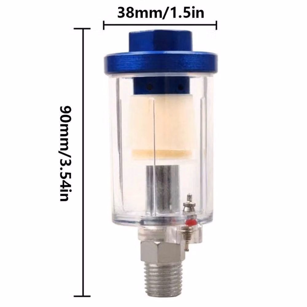 FLAVORA 4-Piece Air Filter Water Trap Kit in Transparent, W/D/H: 10000 x 520 x 520 mm – 2
