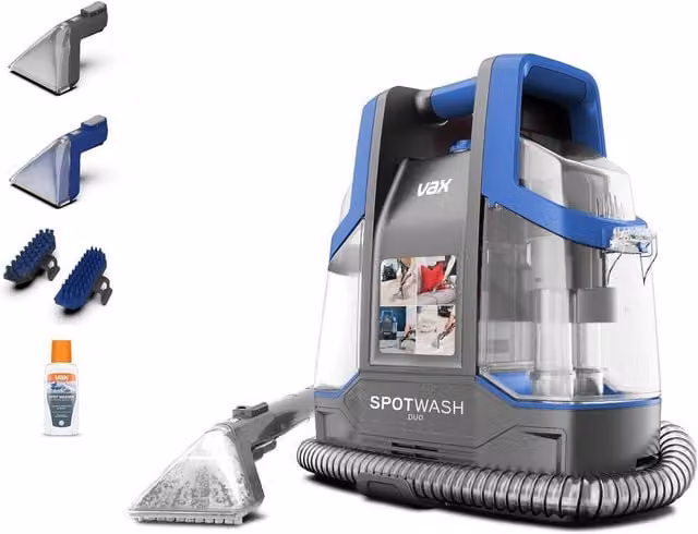 VAX SpotWash Duo CDCW-CSXA Handheld Upholstery and Carpet Cleaner in Grey and Blue