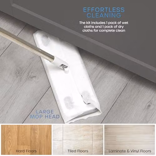 Swan Elevate Electrostatic Mop Floor Cleaner Starter Kit, White – 4
