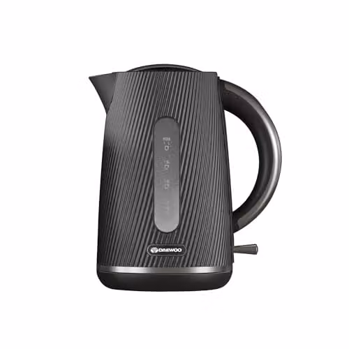 Daewoo Cascade 1.7 l Fast Boil Electric Kettle in Black with Limescale Filter and Auto Shut-Off – 1