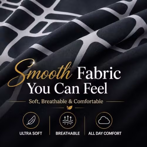 Pamposh Double Duvet Set in Anthracite Grey, 3-Piece Reversible Brushed Microfibre Bedding Set with Zipper Closure, Duvet Cover 200 x 200 cm and Pillowcases 50 x 75 cm – 6