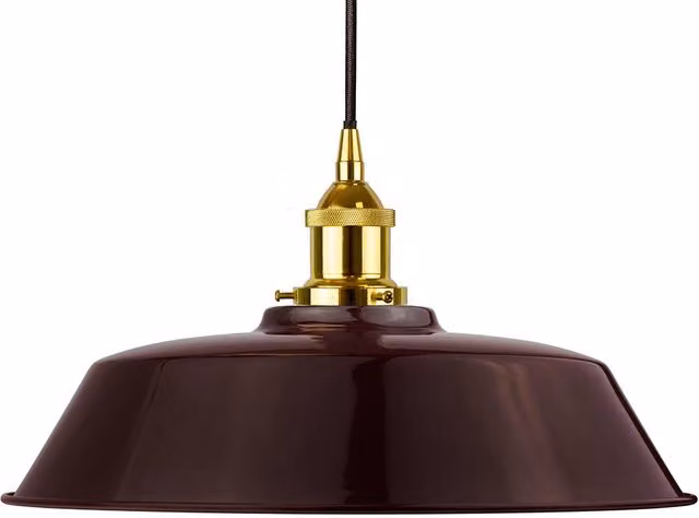 SE Home Chancery Round Pendant Light in Red, Gold and Black