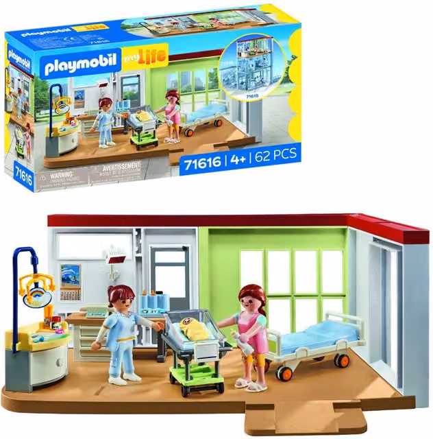 Playmobil Maternity Ward Playset in Pink