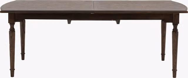 Perch & Parrow Chateau Extendable Rectangular Wood Dining Table in Brown
