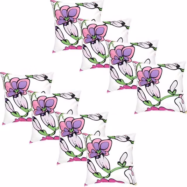 Gardenista Floral Printed Outdoor Scatter Cushion in White