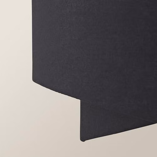MiniSun Modern Black and Gold Double Layer Cylinder Fabric Ceiling Pendant Light Shade, Width: 40 cm – 3