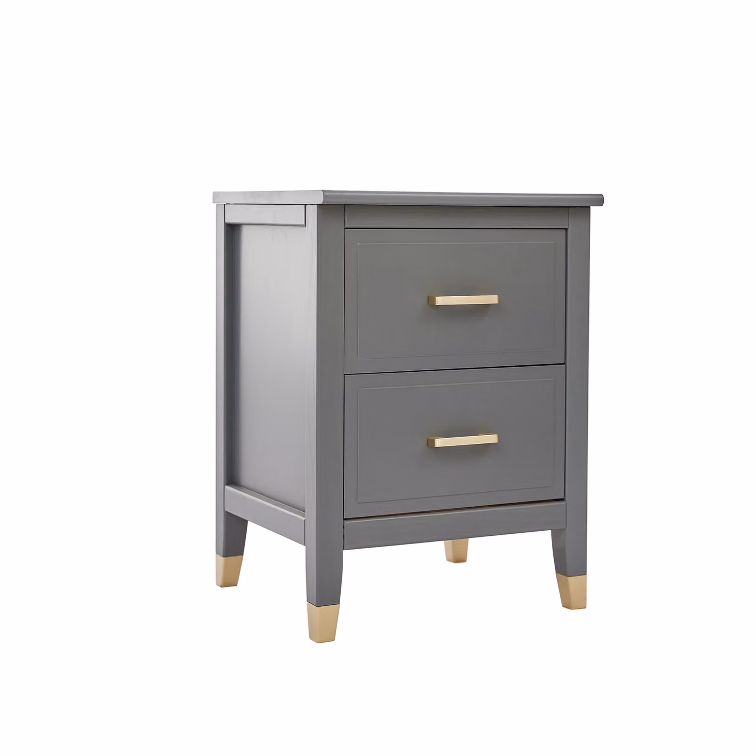 Cabinet Bits Palazzi 2 Drawer Bedside Table in Mid Grey – 2