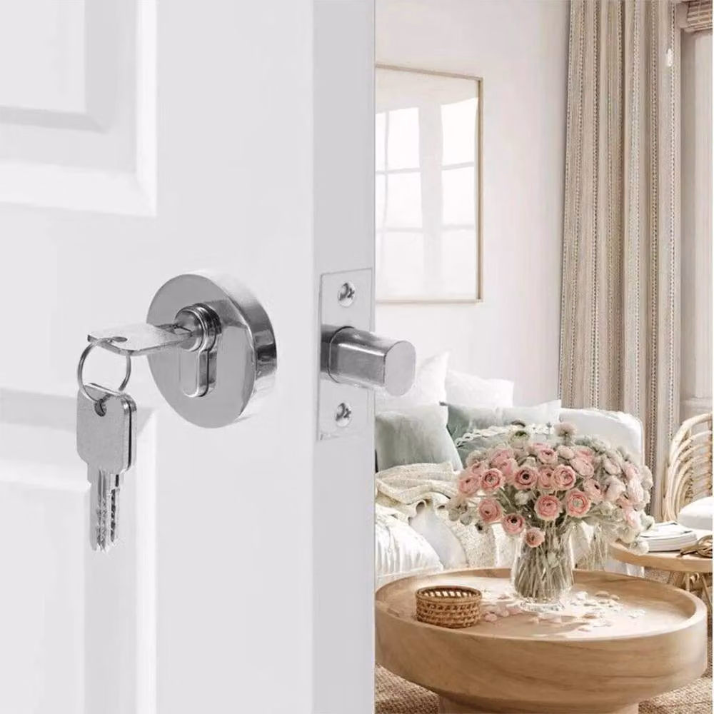 PAWNORA Home Single Deadbolt Door Lock in Silver Zinc – 2