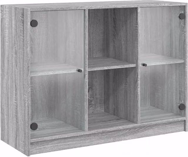 Berkfield Home Modern Grey Sonoma Sideboard W/D/H: 102 x 37 x 75.5 cm – 1