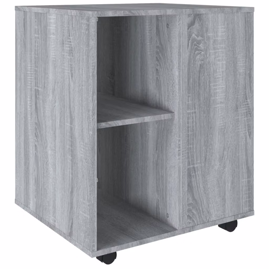 Berkfield Home Grey Sonoma Rolling Cabinet with Castors and Lock, W/D/H: 60 x 53 x 72 cm – 2