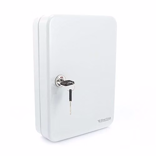 Burg-Wächter 24-Hook Key Cabinet, Grey, H x W x D: 180.0 x 250.0 x 60.0 mm