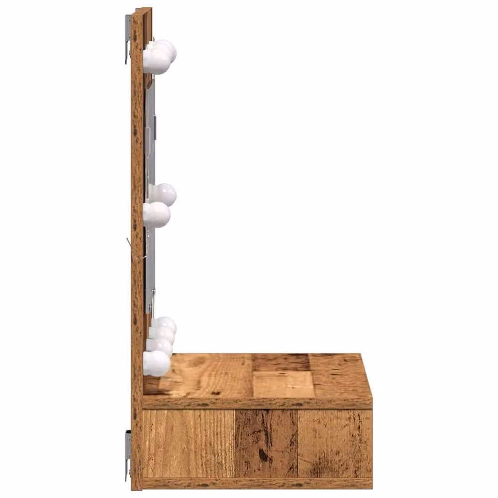 Berkfield Home Old Wood Vanity Unit in Brown Solid Reclaimed Wood, W/D/H: 60 x 31.5 x 62 cm – 5
