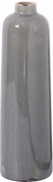 Hill Interiors Garda Raine Glazed Ceramic Vase in Grey – 1