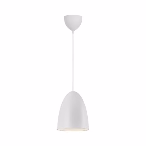 Nordlux Nexus Minimalist Metal Pendant Light in White and Grey, Diameter: 20 cm, E27