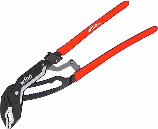 Wiha Classic Quickfix Water Pump Pliers, Red and Multicolour