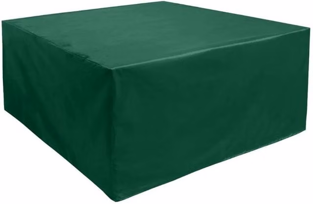 Cozy Bay Square Coffee Table Cover in Green Polyester and PVC