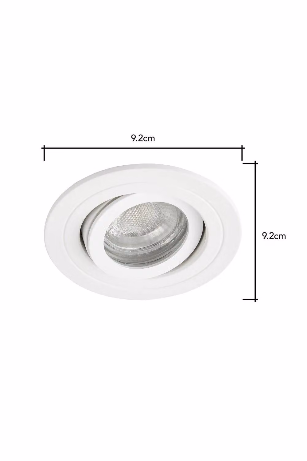 BHS Lighting Fion White Adjustable Recessed Round Metal Spot Light with IP65 Rating – 2
