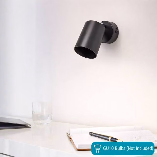 Eglo Reciso-E Black Steel Ceiling Spotlight