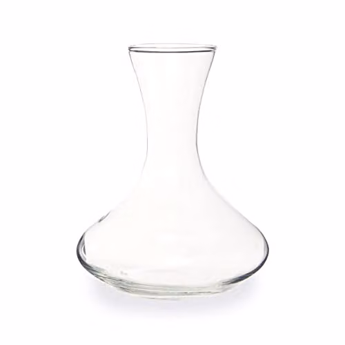 Premier Housewares Red Transparent Glass Decanter, W: 20 cm, D: 20 cm, H: 23 cm