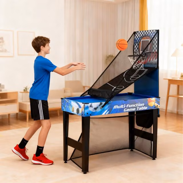 Costway 10-in-1 Combo Game Table Set in Blue