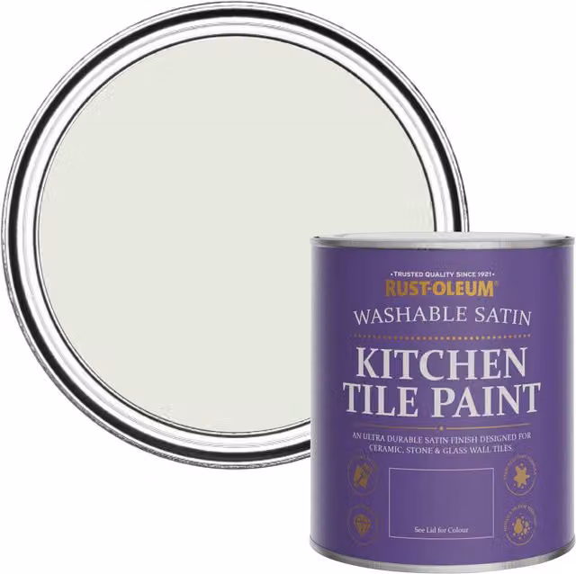 Rust-Oleum Water-Based Kitchen Tile Paint in Satin Finish, Green, 0.75 l