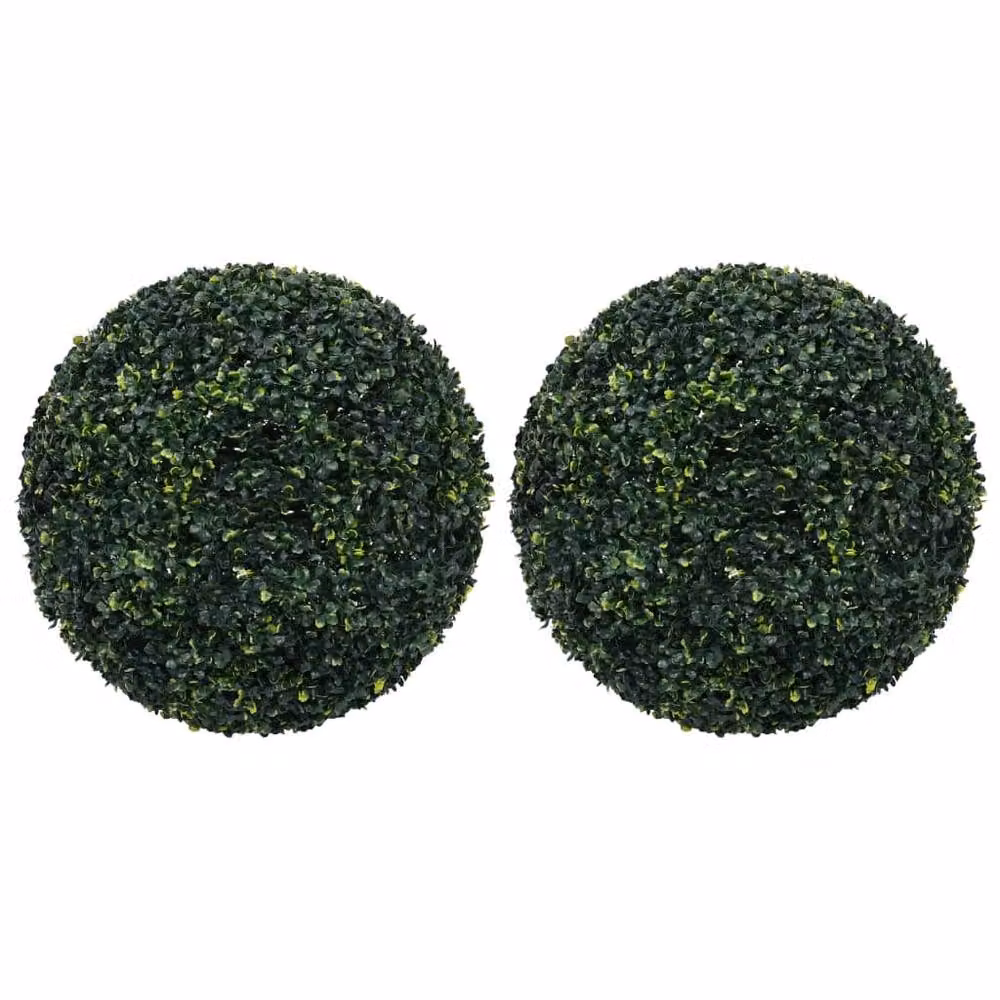 Berkfield Home Lush Artificial Boxwood Balls, 2 Pack, Green, Diameter: 52 cm – 2