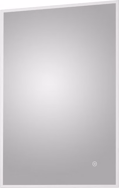 Balterley Rectangular LED Touch Sensor Mirror with Demister, Silver with Chrome Finish, W: 70 cm, H: 50 cm – 1