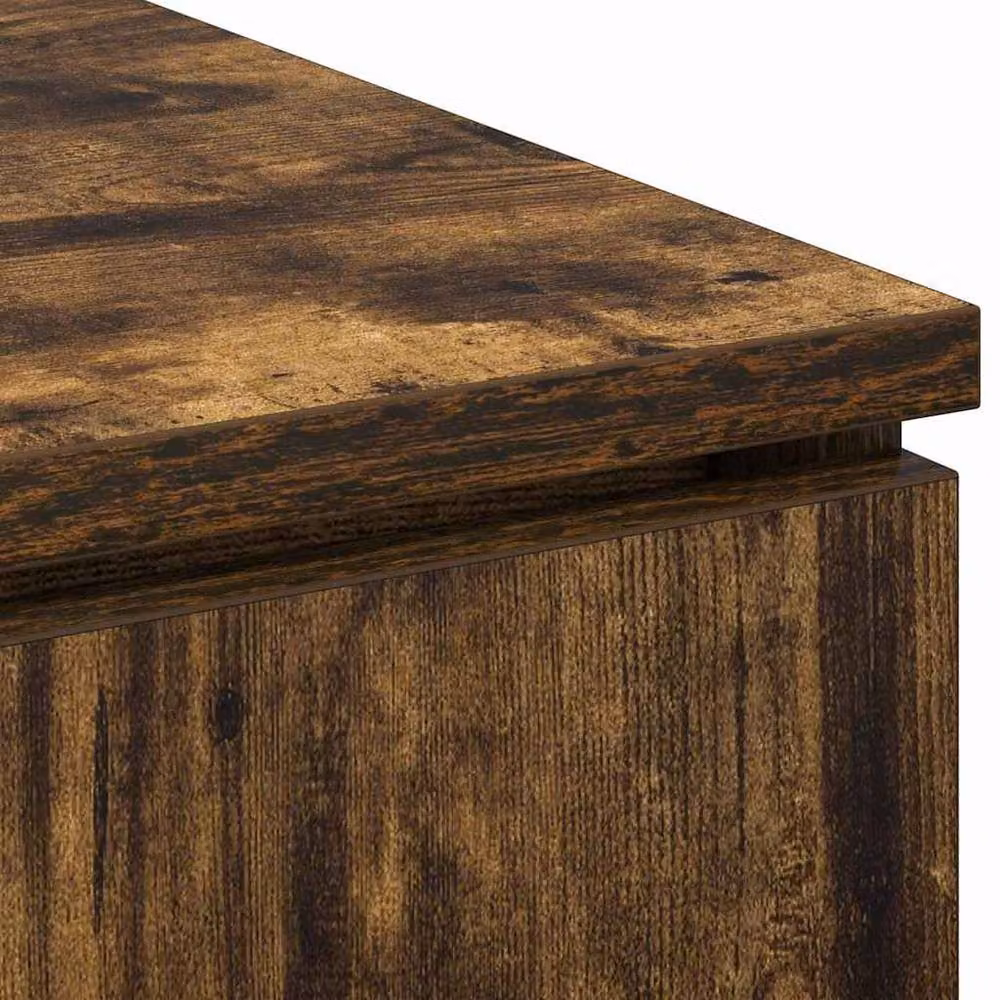 Berkfield Home Smoked Oak TV Cabinet in Brown, W/D/H: 100 x 38 x 49 cm – 7