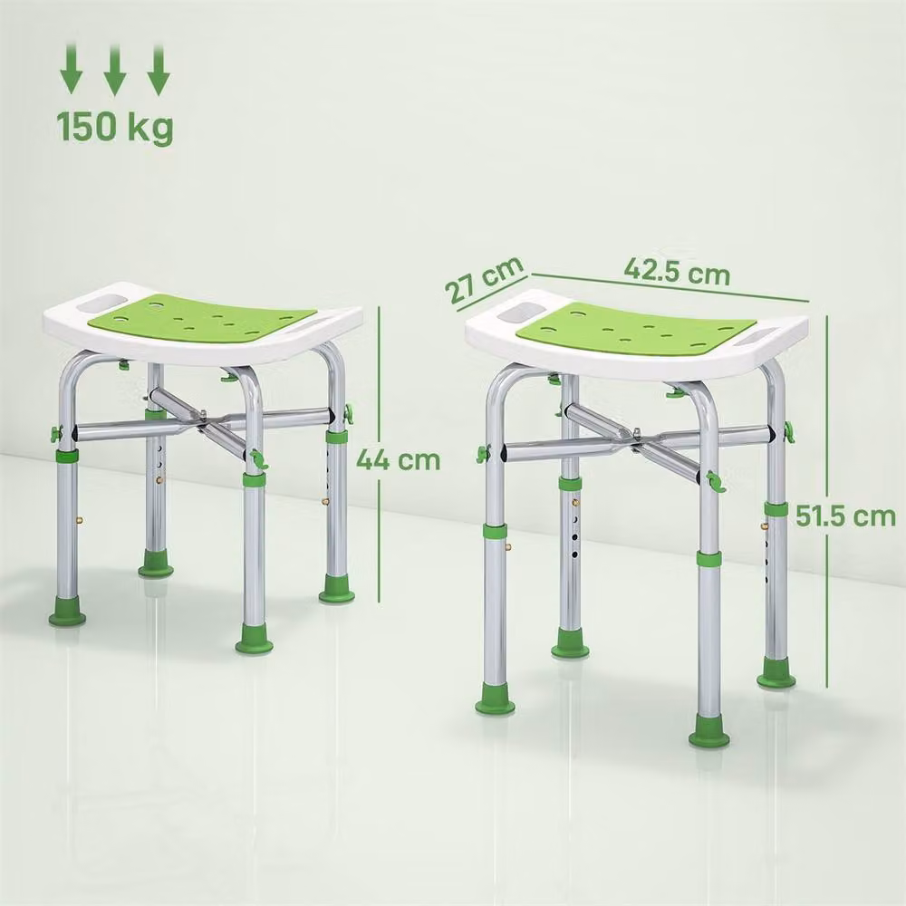 EONLION Adjustable Green Shower Chair and Stool for Seniors – 2