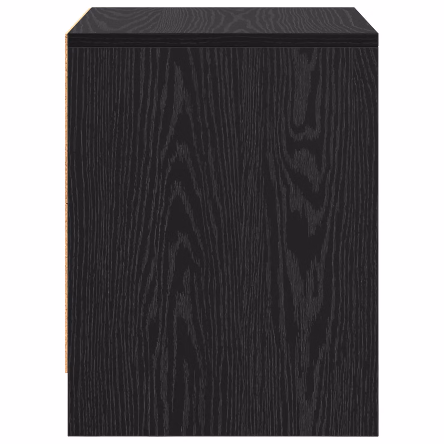 Berkfield Home Black Oak Bedside Cabinet in Engineered Wood – 6