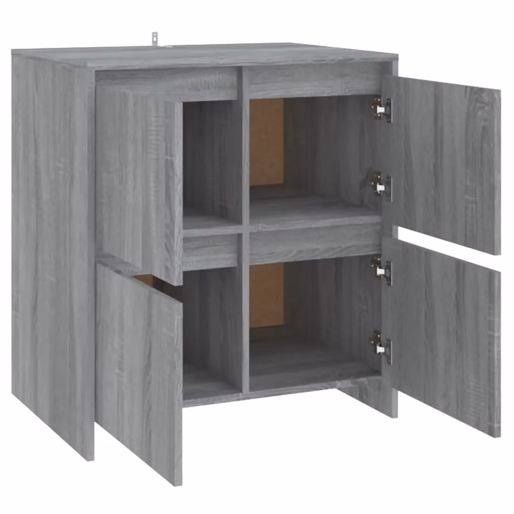 Berkfield Home Grey Sonoma Sideboard in Engineered Wood, W: 70 cm, D: 41 cm, H: 75 cm – 2