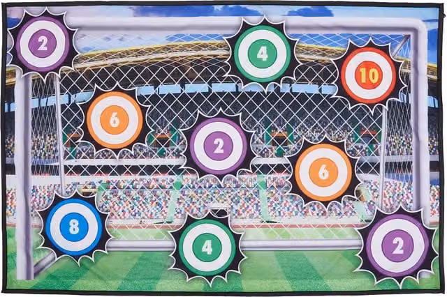 Kidkid Football Target Set Ball Game Toy in Purple and Multicolour
