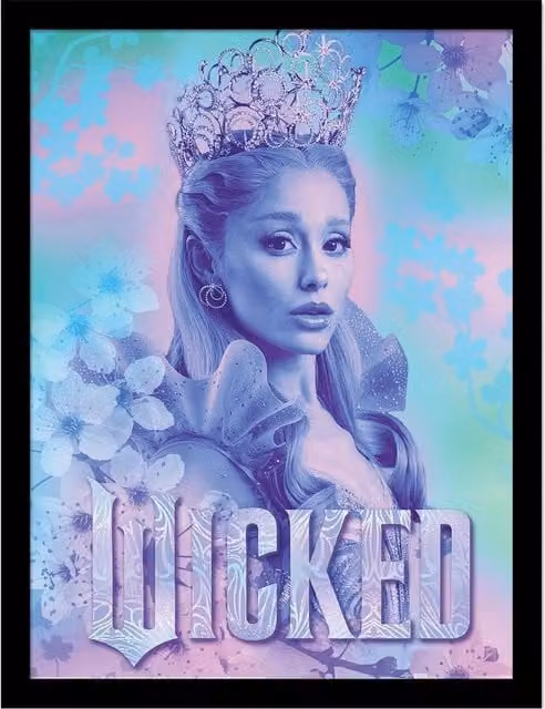 Wicked Glinda Multicolour Framed Paper Poster