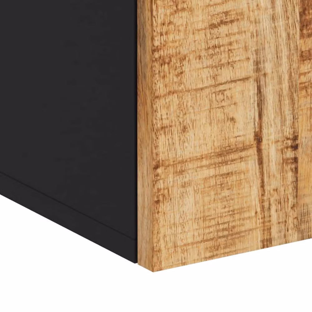 Berkfield Home Beautiful Brown Solid Mango Wood Bathroom Wall Cabinet W/D/H: 38 x 33 x 48 cm – 9