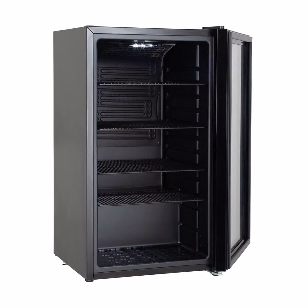 Willow Undercounter Drinks and Beer Fridge with Triple Glazed Glass Door, Black, 98L, W/D/H: 47 x 47 x 84 cm – 3