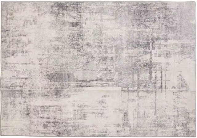 tectake Nadira Washable Abstract Modern Rug in Beige, Grey and Black, W: 160 cm x D: 230 cm