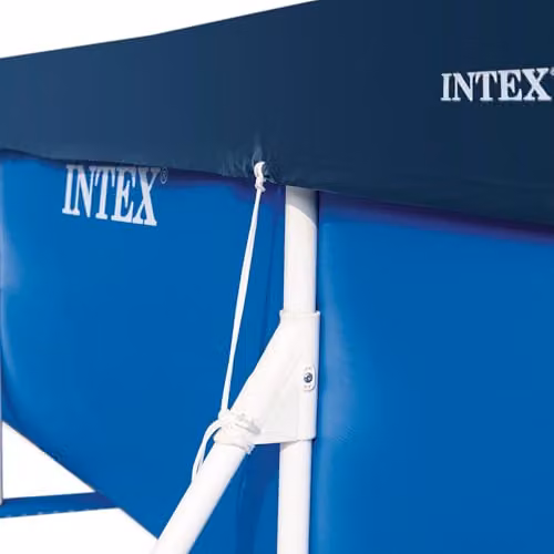 Intex 28039 Blue Protective Tarpaulin Cover for Rectangular Pools, W: 450 cm, D: 220 cm, H: 20 cm – 3